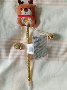 pen Christmas reindeer with bells