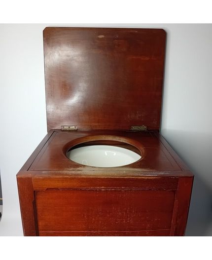 Vintage Victorian Antique Wooden Mahogany Commode Pot Stand step Royal Winton - free delivery