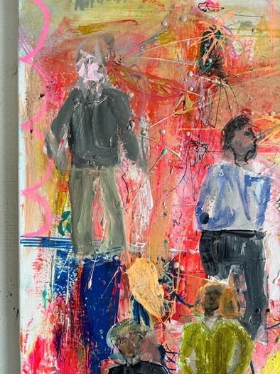 Original Abstract Painting Dublin Figurative Art Production Company Film TV