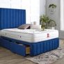Hilton Divan Double & King Size Chesterfield Bed Frame With Mattress Opt Image 8