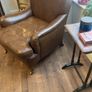 Howard style leather armchair Image 3