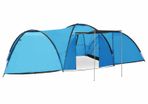 Camping Igloo Tent 650x240x190 cm 8 Person Blue