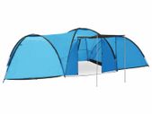 Camping Igloo Tent 650x240x190 cm 8 Person Blue
