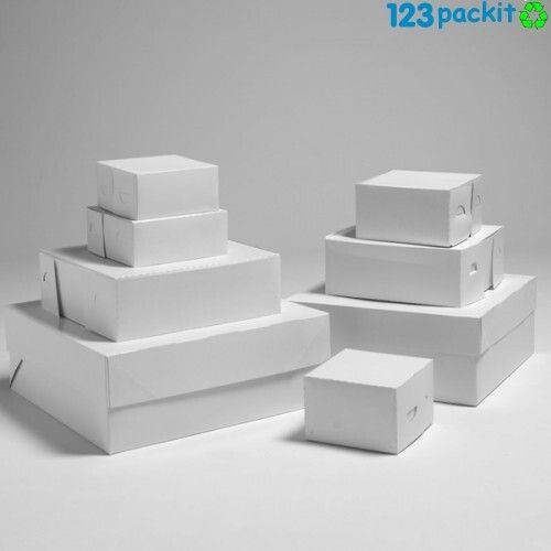 Job Lot of 20 cake boxes Size  6x6x3' inches - 15.5 x 15.5 x 7.5 cm Brand New baking cake box