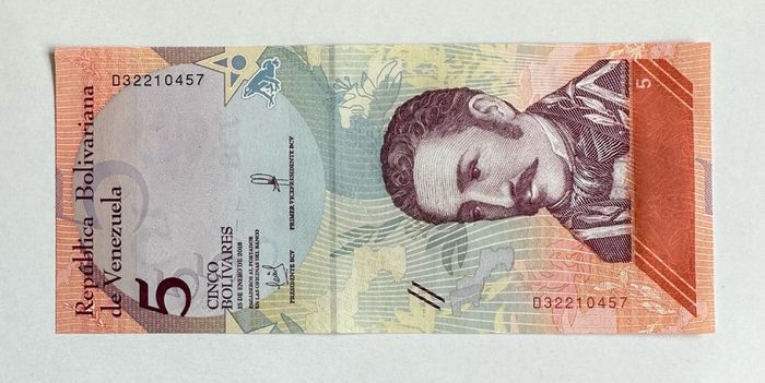Venezuela 5 Bolivares 2018 Banknote