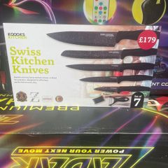KOOOKS Kitchen Swiss Kitchen Knives Set of 7
