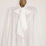 NEW Dorothy Perkins Crepe White Pussybow Blouse Image 9