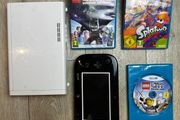 Wii U Console + Black GamePad + 3 Games (No Cables)