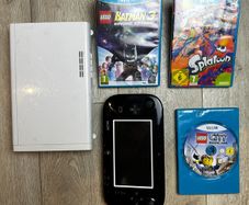 Wii U Console + Black GamePad + 3 Games (No Cables)