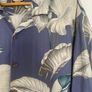 Tommy Bahama 100% Silk Tropical Shirt | Size XL | Blue Leaf Print Image 2