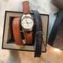 Massimo Dutti Ladies watch wrap around strap in tan Image 3