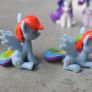7 x HTF Tiny Mini Figures 1.5inch MLP G4 My Little Pony Image 5
