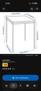 2 square IKEA tables