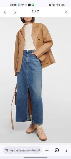 Agolde denim skirt