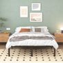 Double Bed Frame 4ft6 with Rounded Corner Legs, Heavy Duty Metal Bed Frame Small Double with Steel Slats Support, Double Bed 36 cm High, Noise Free, Easy Assembly Image 3