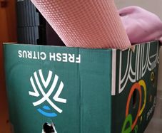 Free Cardboard Box (with free stuff in it)
