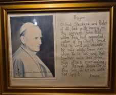 Vintage Framed Papal Prayer John Paul II