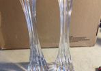 Set Of 2 Tipperary Crystal 28.5 Cm. Star Candleholders In Very Good Condition.