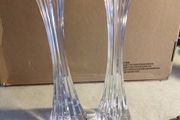 Set Of 2 Tipperary Crystal 28.5 Cm. Star Candleholders In Very Good Condition.