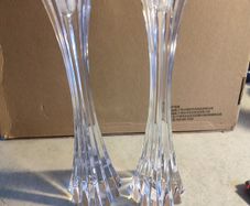 Set Of 2 Tipperary Crystal 28.5 Cm. Star Candleholders In Very Good Condition.