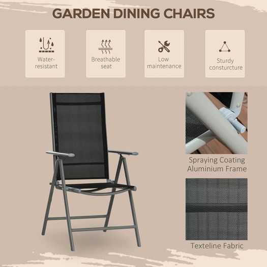 7 Piece Folding and Reclining Dining Set (LIMITED STOCK)