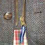 Men's Vickers 1919 Boston quilted tweed jacket in a grey herringbone checked pattern Image 9