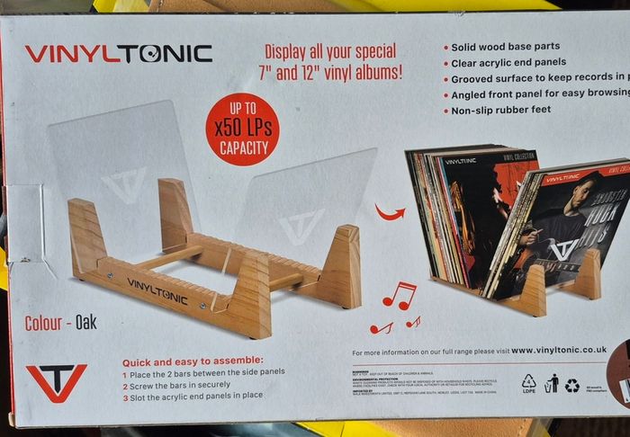 Vinyl record stand