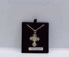 Sterling Silver Filigree Cross and Chain
