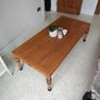 Vintage solid oak coffee table- Golden Gate Clipper, fully restored Image 2