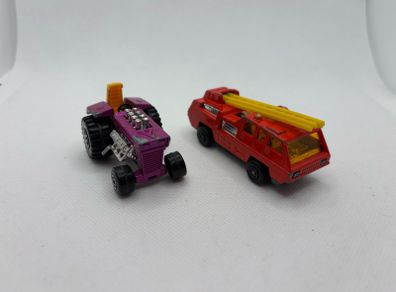 Vintage Matchbox  Super Fast Mod Tractor and Blaze Buster