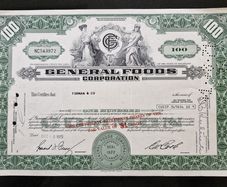 General Foods Corporation 100 Shares  1970