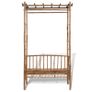 Garden Bench with Pergola 130 cm Bamboo Image 4