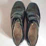 Waldlaufer Henni Ladies Shoe Black Patent Leather Wide Fit Size UK3 Velcro Closure CAN POST Image 9