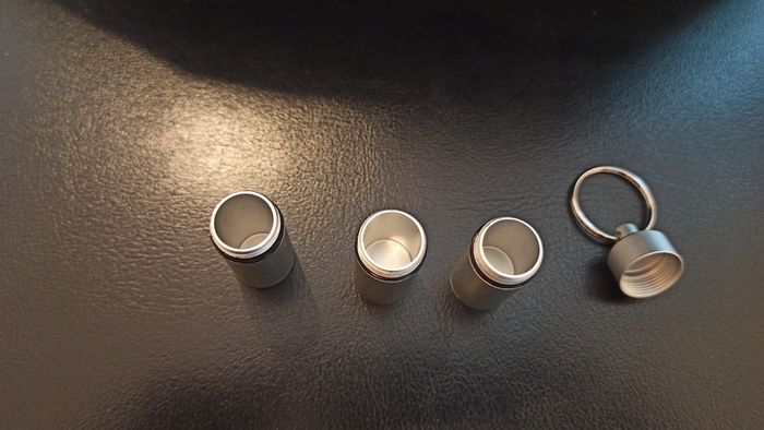 Aluminum keychain ,medicine box.