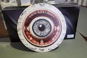 Metal plaque eye ball