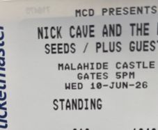 Nick Cave Tickets x 2 Malahide Castle
