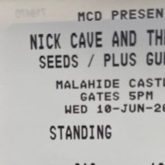 Nick Cave Tickets x 2 Malahide Castle