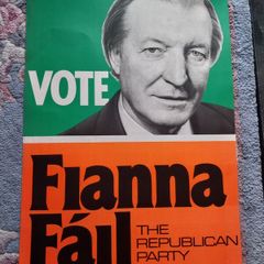 Original Fianna Fail Charlie Haughey Poster