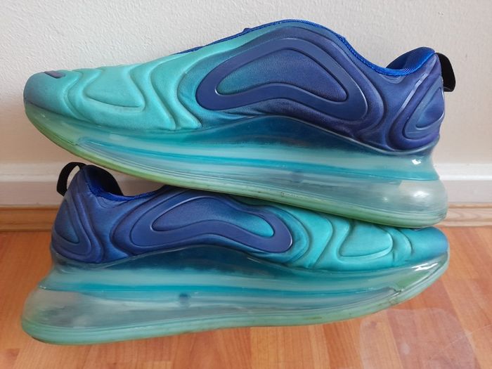 Nike Air Max 720 Sea Forest UK-10/EUR-45 AQ2924-400 Deep Royal Blue/Black-Hyper Jade-2018