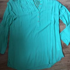 Mint Green Long Sleeve Blouse