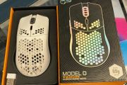 Glorious Gaming Model D Wireless Gaming Mouse - 69g Superlight, Lag Free 2.4Ghz Wireless, RGB, BAMF Sensor, Ergonomic, 6 Buttons - White | Lag free connectivity, advanced BAMF sensor, long battery life, PTFE sliders, beehive format, vivid lighting (Used)