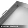 BRAND NEW Stainless Steel Griddle Flat Top Grill Frying Pan with Handles for Outdoor Camps BBQ Grilling Cooking Pancakes, Bacon, Egg Image 5