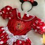 Disney Minnie Mouse Red & White Polka Dot Costume / Halloween Dress Image 2