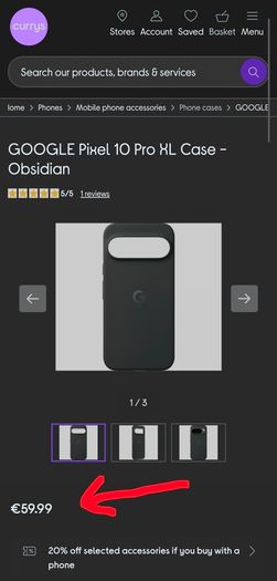 GOOGLE Pixel 10 Pro XL Case - Obsidian (sealed)