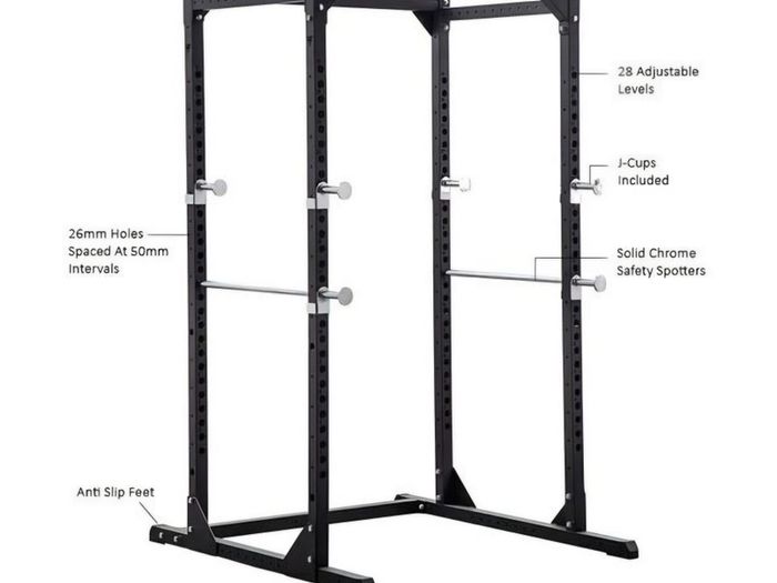 Squat Rack, Bench & Barbell