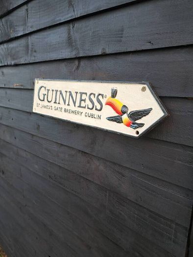 Guinness cast iron sign