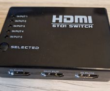HDMI switch, wifi booster, bluetooth earpiece etc
