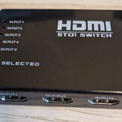 HDMI switch, wifi booster, bluetooth earpiece etc