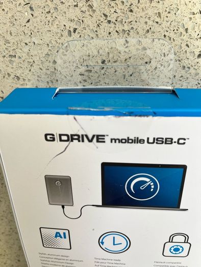 For Sale: Brand New, Unused 4TB G-Technology G-DRIVE Mobile USB-C Portable Hard Drive.
