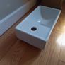 BRAND NEW White ceramic cloakroom sink  40cmx22cm . Image 2